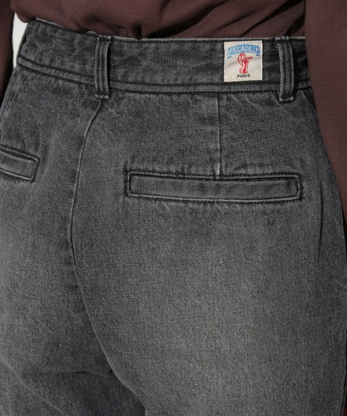 PICCADILLY（ピカデリー）の「PICCADILLY/別注 RENEE ランチパンツ(セットアップ可)（デニムパンツ・レディース・ブラック/ブルー・26/25）」の18枚目の写真