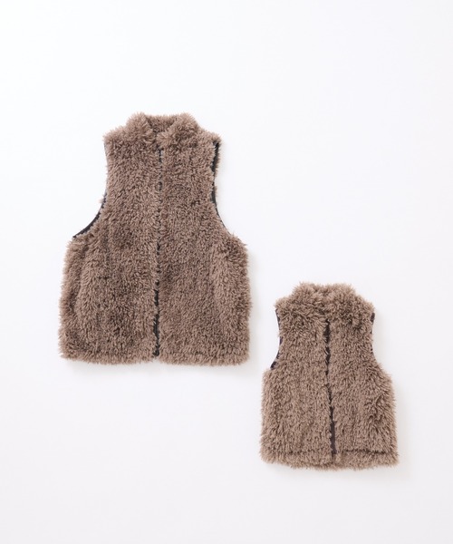 CIAOPANIC TYPY(チャオパニックティピー)の「【KIDS】スタンドファーベスト(ベスト・キッズ・アイボリー/ブラウン・M/XL/XXL)」の6枚目の写真