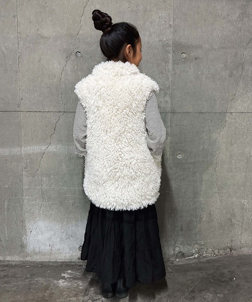CIAOPANIC TYPY(チャオパニックティピー)の「【KIDS】スタンドファーベスト(ベスト・キッズ・アイボリー/ブラウン・M/XL/XXL)」の21枚目の写真