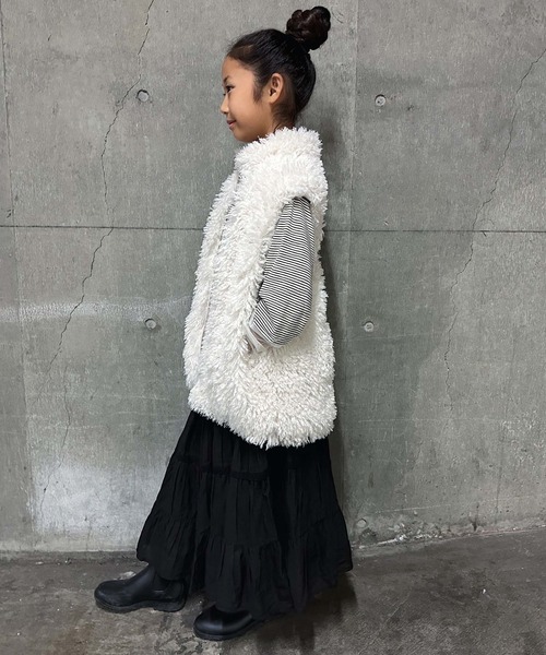 CIAOPANIC TYPY(チャオパニックティピー)の「【KIDS】スタンドファーベスト(ベスト・キッズ・アイボリー/ブラウン・M/XL/XXL)」の22枚目の写真