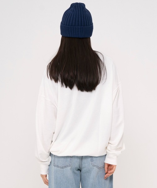 FILA(フィラ)の「FILA フィラ WEB限定 別注 ワンポイント デザイン ロゴ 刺繍 オーバーサイズ 長袖 スウェット トレーナー 裏毛(スウェット・メンズ・パープル/ネイビー/オフホワイト・LL/L/M)」の14枚目の写真