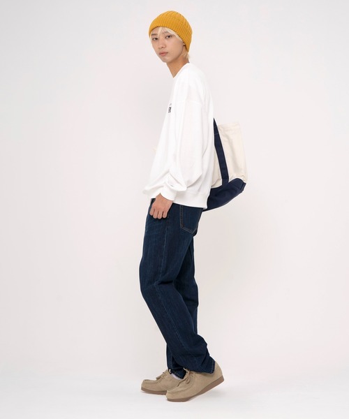 FILA(フィラ)の「FILA フィラ WEB限定 別注 ワンポイント デザイン ロゴ 刺繍 オーバーサイズ 長袖 スウェット トレーナー 裏毛(スウェット・メンズ・パープル/ネイビー/オフホワイト・LL/L/M)」の10枚目の写真