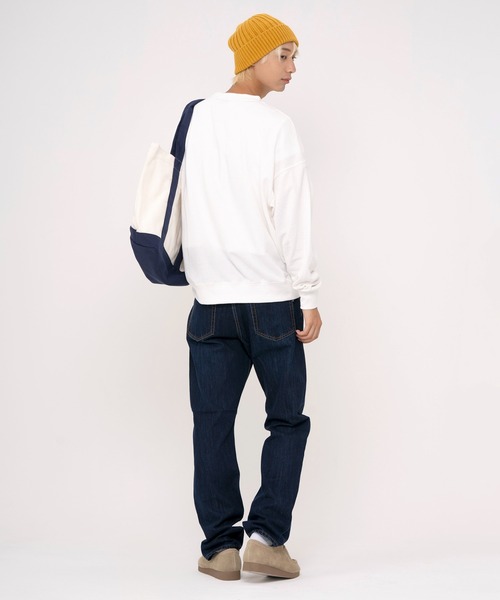 FILA(フィラ)の「FILA フィラ WEB限定 別注 ワンポイント デザイン ロゴ 刺繍 オーバーサイズ 長袖 スウェット トレーナー 裏毛(スウェット・メンズ・パープル/ネイビー/オフホワイト・LL/L/M)」の11枚目の写真