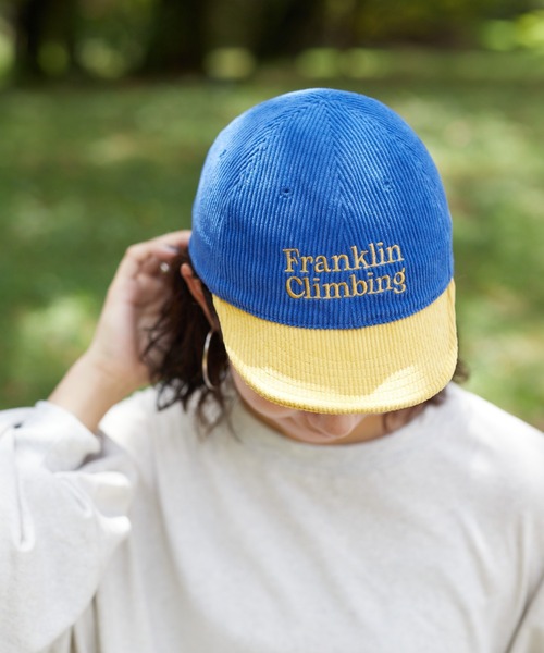 Franklin Climbing(フランクリンクライミング)の「【Franklin Climbing】コーデュロイバイカラーCAP(キャップ・レディース・ブルー/バイオレット/オリーブ・ONE SIZE)」の3枚目の写真