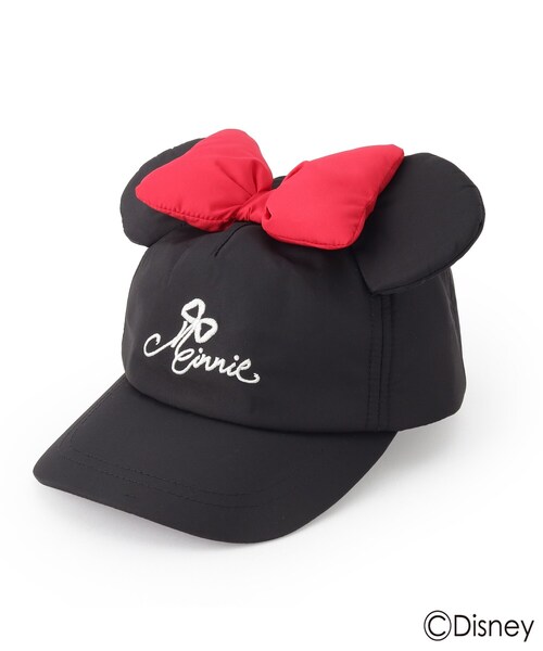 Disney（ディズニー）の「◆【DISNEY】耳付きCAP（ミニーマウス）（キャップ・キッズ・ピンク系/ブラック・99）」の4枚目の写真
