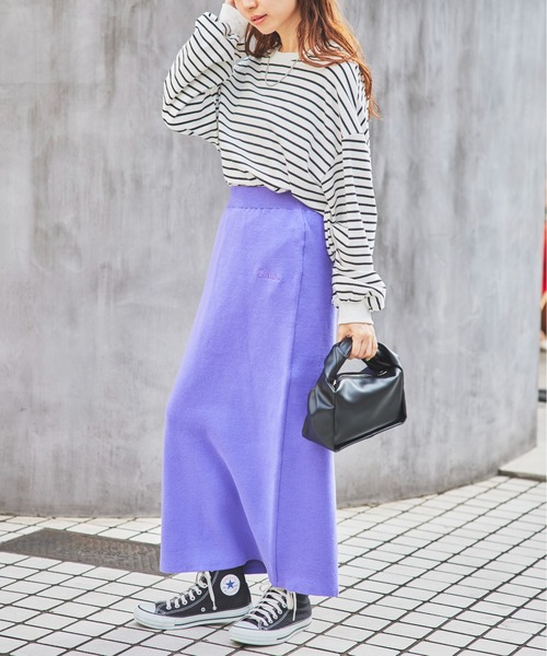 DISCUS（ディスカス）の「【DISCUS】ダブルジャガードナロータイトスカート 3487-8470（スカート・レディース・ブラック/パープル/グリーン/オレンジ・M/L）」の13枚目の写真