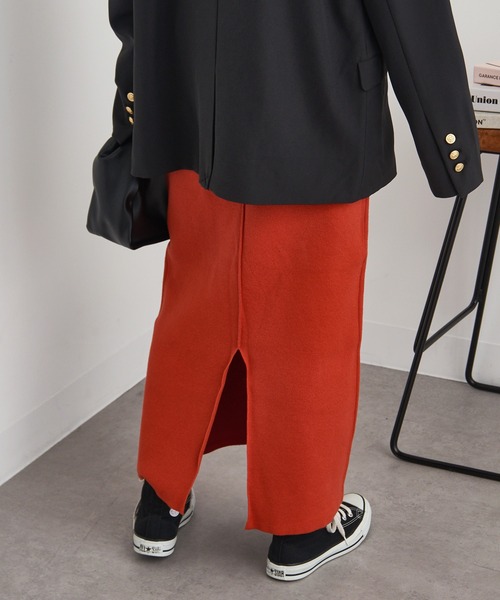 DISCUS（ディスカス）の「【DISCUS】ダブルジャガードナロータイトスカート 3487-8470（スカート・レディース・ブラック/パープル/グリーン/オレンジ・M/L）」の19枚目の写真