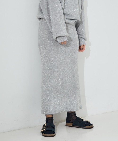 NOMINE（ノミネ）の「【セットアップ対応可】ラメシャギータイトニット