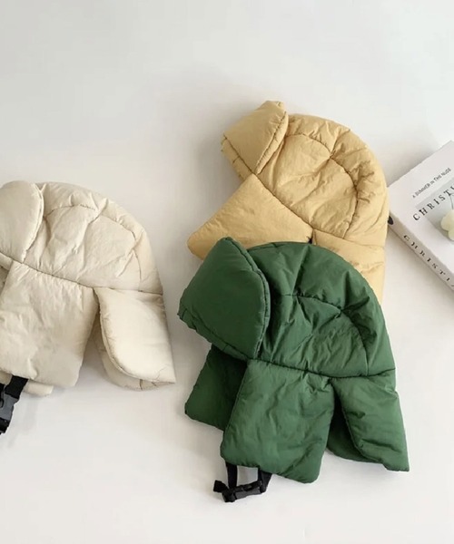 Bambin(ボンバン)の「【 Bambin / ボンバン 】 ボリューム 中綿 フライトキャップ(キャップ・キッズ・グリーン/イエロー/ホワイト/ブラック・FREE)」の3枚目の写真