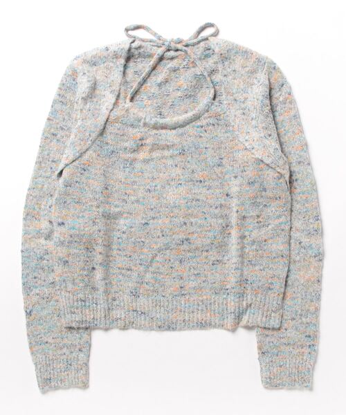 aimoha(アイモハ)の「セットアップ風ニットトップス(ニット/セーター・レディース・チョコ/グレー/ベージュ・FREE)」の20枚目の写真