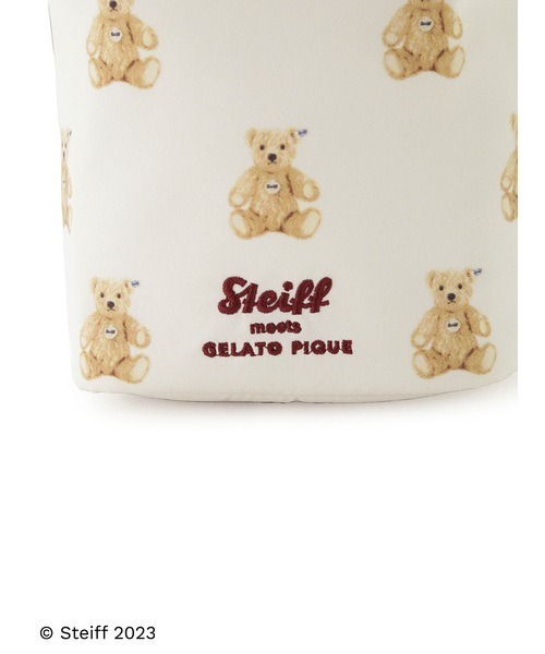 Amazon | ジェラートピケ gelato pique 【Steiff】総柄ポーチ