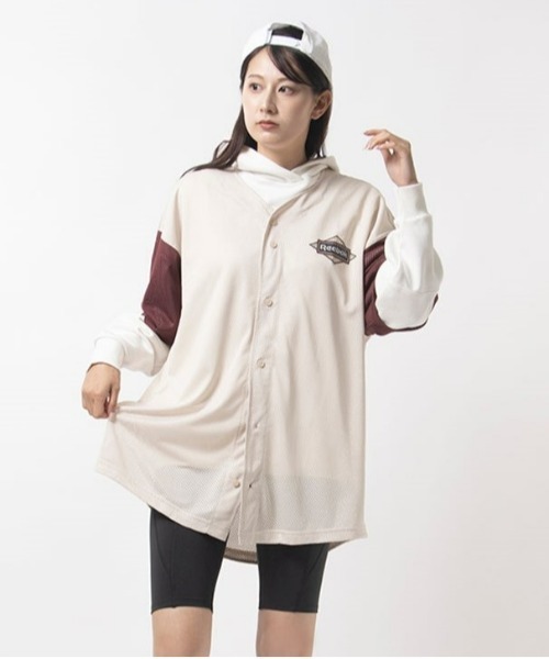 Reebok（リーボック）の「ベイスボール ジャージートップス / CL SG BASEBALL JERSEY（ジャージ・メンズ・アイボリー/ネイビー・LARGE/XX-LARGE/MEDIUM/X-LARGE/SMALL）」の2枚目の写真