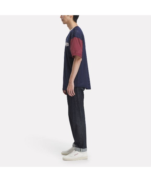 Reebok（リーボック）の「ベイスボール ジャージートップス / CL SG BASEBALL JERSEY（ジャージ・メンズ・アイボリー/ネイビー・LARGE/XX-LARGE/MEDIUM/X-LARGE/SMALL）」の4枚目の写真