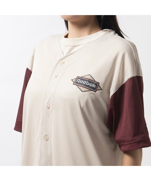 Reebok（リーボック）の「ベイスボール ジャージートップス / CL SG BASEBALL JERSEY（ジャージ・メンズ・アイボリー/ネイビー・LARGE/XX-LARGE/MEDIUM/X-LARGE/SMALL）」の9枚目の写真