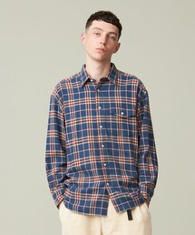 【UNISEX】フランネル レギュラーカラーシャツ