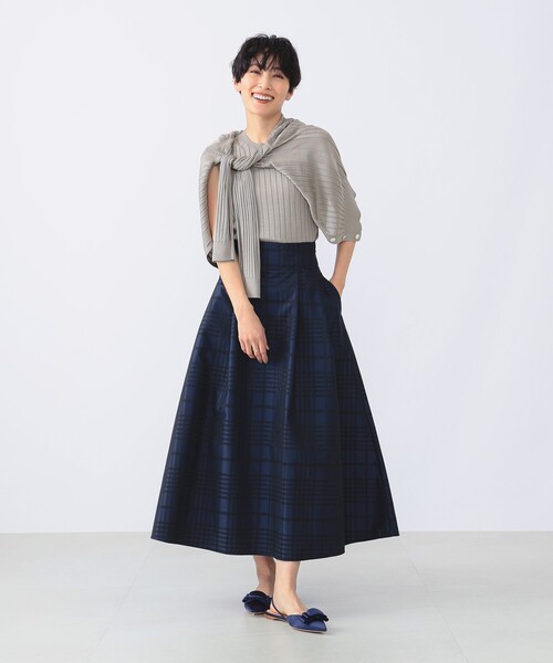 SLOANE（スローン）の「SLOANE × Demi-Luxe BEAMS / 別注 18ゲージ ワイドリブ シルク ノースリーブ ニット（ニット/セーター・レディース・ベージュ/ピンク・1/2）」の12枚目の写真