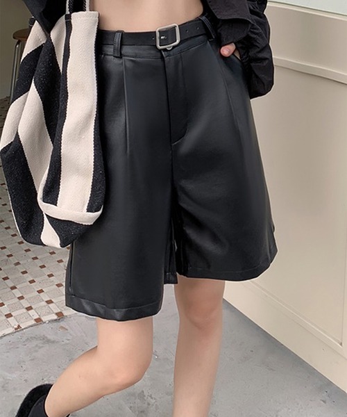 ベルト付きショートパンツ セール】ベルト付きダメージデニムショートパンツ(130~160cm