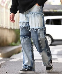LUXSTYLE | ハードブリーチクレイジーデニムパンツ(デニムパンツ)
