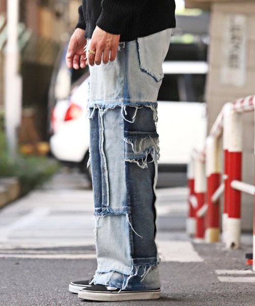 LUXSTYLE（ラグスタイル）の「ハードブリーチクレイジーデニムパンツ 