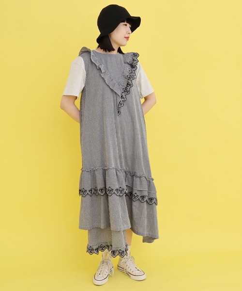 didizizi(ディディジジ)の「ティータイムレースOP(ワンピース・レディース・その他/ホワイト/ブラック・FREE)」の3枚目の写真