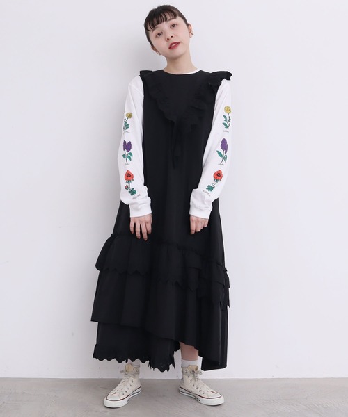 didizizi(ディディジジ)の「ティータイムレースOP(ワンピース・レディース・その他/ホワイト/ブラック・FREE)」の2枚目の写真