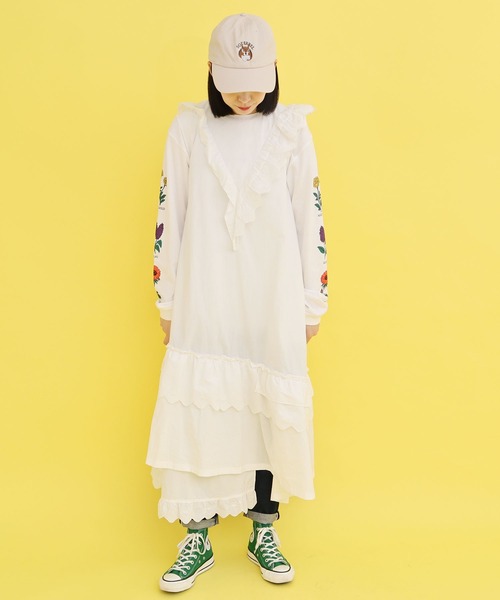 didizizi(ディディジジ)の「ティータイムレースOP(ワンピース・レディース・その他/ホワイト/ブラック・FREE)」の6枚目の写真