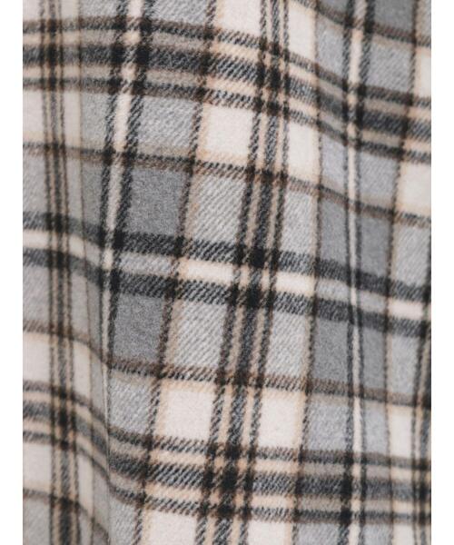 Samansa Mos2（サマンサ モスモス）の「起毛チェックステンカラーコート（ステンカラーコート・レディース・イエロー/グレー・F）」の18枚目の写真