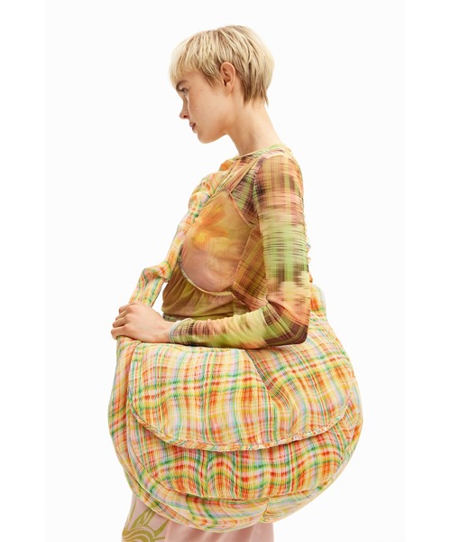 Desigual（デシグアル）の「【Desigual×Collina Strada】パステルチェック  ショルダーバッグ（ショルダーバッグ・レディース・マルチ・FREE）」の7枚目の写真