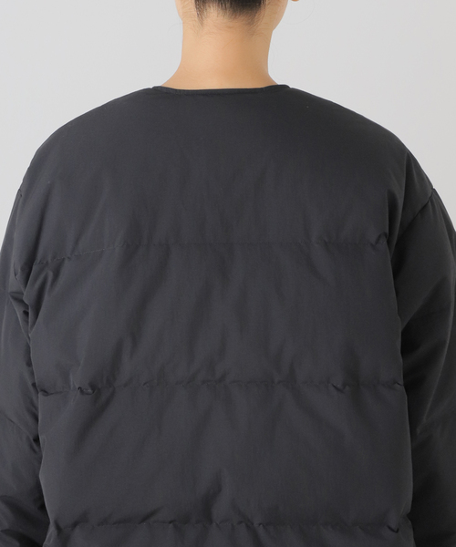 JOURNAL STANDARD(ジャーナルスタンダード)の「ナイロンタフタダウンノーカラーコート(ダウンジャケット/コート・レディース・ブラック/ブラウン・38/36)」の20枚目の写真