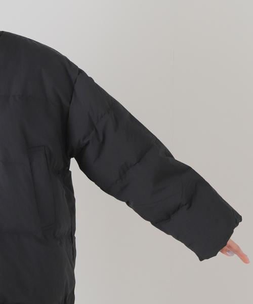 JOURNAL STANDARD(ジャーナルスタンダード)の「ナイロンタフタダウンノーカラーコート(ダウンジャケット/コート・レディース・ブラック/ブラウン・38/36)」の21枚目の写真