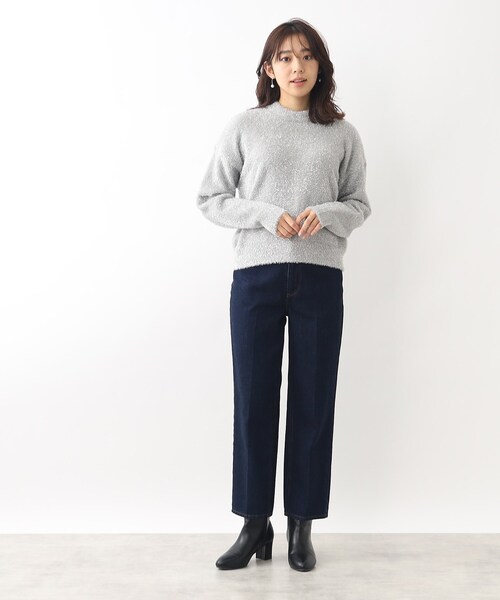 index(インデックス)の「◆ラメフェザークルーネックニット(ニット/セーター・レディース・シルバー系5/ライトオレンジ系1/ライトグレー系5・36/38/42/40)」の17枚目の写真