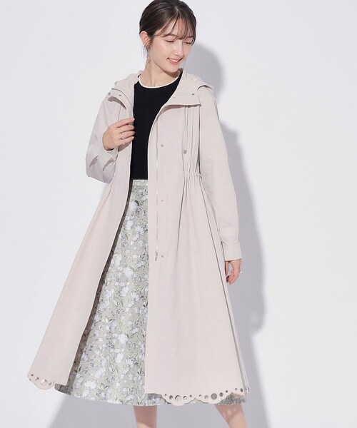 couture brooch（クチュールブローチ）の「◆【オトナの上品ロングマンパ】スカラ刺繍/愛されロングマウンテンパーカ（その他アウター・レディース・ネイビー/ナチュラル・42/38/40/36）」の7枚目の写真