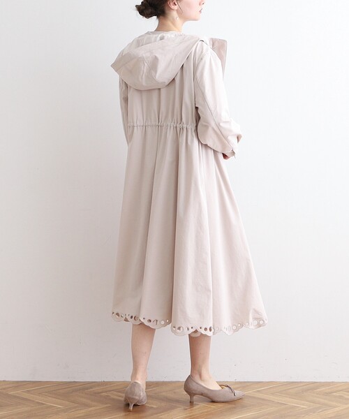 couture brooch（クチュールブローチ）の「◆【オトナの上品ロングマンパ】スカラ刺繍/愛されロングマウンテンパーカ（その他アウター・レディース・ネイビー/ナチュラル・42/38/40/36）」の9枚目の写真