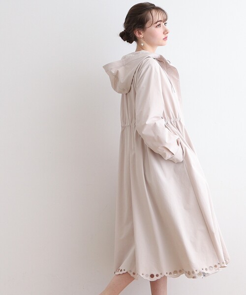 couture brooch（クチュールブローチ）の「◆【オトナの上品ロングマンパ】スカラ刺繍/愛されロングマウンテンパーカ（その他アウター・レディース・ネイビー/ナチュラル・42/38/40/36）」の10枚目の写真