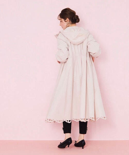 couture brooch（クチュールブローチ）の「◆【オトナの上品ロングマンパ】スカラ刺繍/愛されロングマウンテンパーカ（その他アウター・レディース・ネイビー/ナチュラル・42/38/40/36）」の13枚目の写真