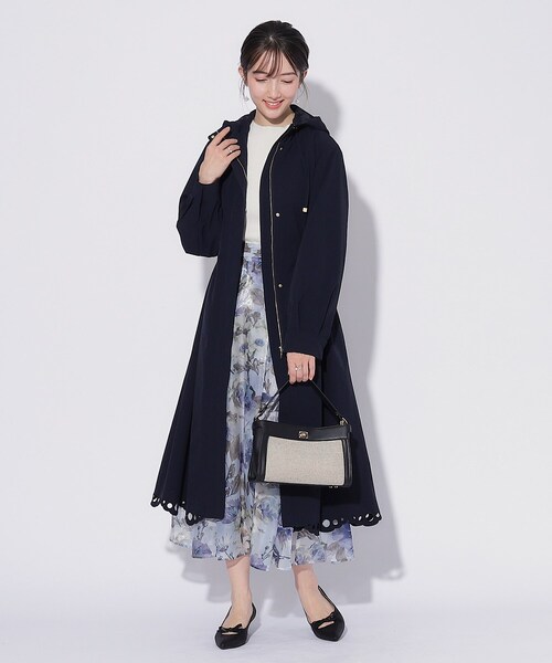 couture brooch（クチュールブローチ）の「◆【オトナの上品ロングマンパ】スカラ刺繍/愛されロングマウンテンパーカ（その他アウター・レディース・ネイビー/ナチュラル・42/38/40/36）」の20枚目の写真