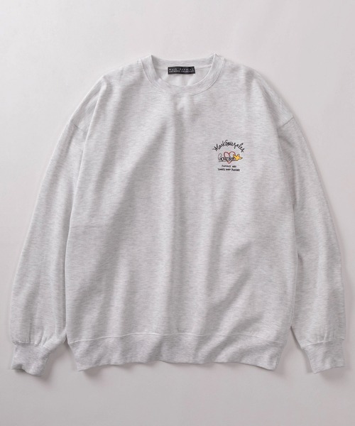 Mark Gonzales（マーク・ゴンザレス）の「【90】【Mark Gonzales / マーク ゴンザレス】別注 ハートモチーフ バックプリント 裏起毛 スウェット ユニセックス（スウェット・レディース・ブルー/イエロー/レッド/ホワイト/ピンク/グリーン系その他/グリーン系その他2/ブルー系その他/ピンク系その他2/ホワイト系その他/ブルー系その他2/イエロー系その他/ピンク系その他/ホワイト系その他2/イエロー系その他2/ライトグレー系1/ホワイト系/ホワイト系1/ブラック系/ブラック系1/ライトグレー系・L/M/XL）」の22枚目の写真