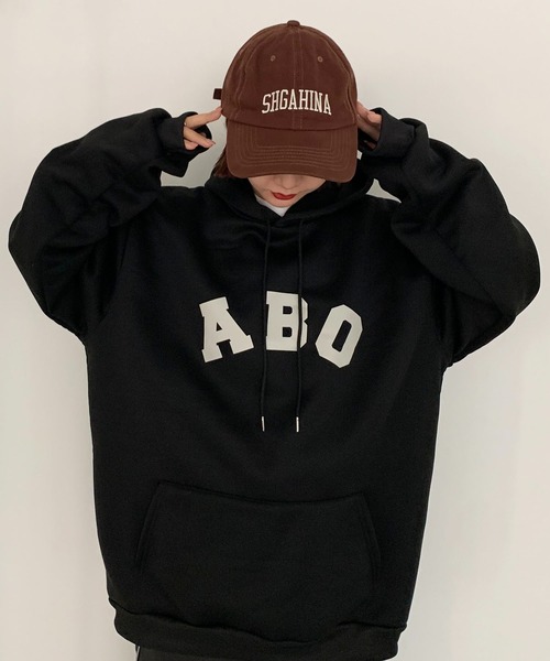 SHEPP(シープ)の「バックナンバリング オーバーサイズパーカー(パーカー・レディース・アイボリー/グレー/ブラック・M/XXX-LARGE/XL)」の16枚目の写真