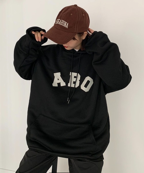 SHEPP(シープ)の「バックナンバリング オーバーサイズパーカー(パーカー・レディース・アイボリー/グレー/ブラック・M/XXX-LARGE/XL)」の17枚目の写真