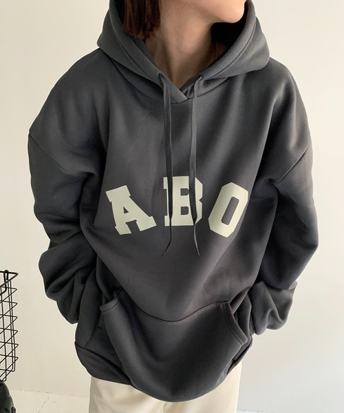 SHEPP(シープ)の「バックナンバリング オーバーサイズパーカー(パーカー・レディース・アイボリー/グレー/ブラック・M/XXX-LARGE/XL)」の22枚目の写真