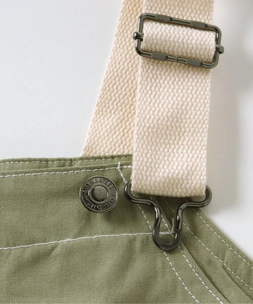 apres les cours(アプレレクール)の「ハートあきカーゴジャンスカ(ジャンパースカート・キッズ・カーキ/インディゴブルー・140/80/90/110/100/120/130)」の7枚目の写真