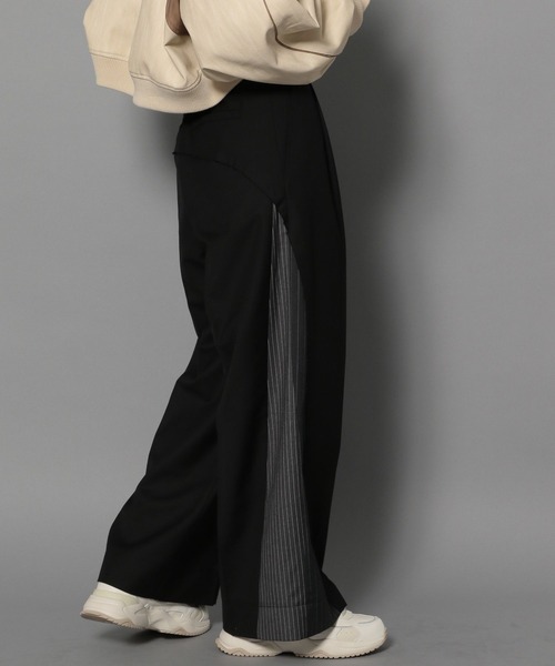 Anui(アニュイ)の「【UNISEX/2サイズ展開】サイドストライプスラックス(スラックス・レディース・グレー/ブラック・SMALL/MEDIUM)」の5枚目の写真