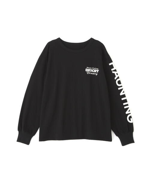 FREE'S MART（フリーズマート）の「◆袖ロゴプリントロングＴシャツ（Tシャツ/カットソー・レディース・ブラック/ホワイト・FREE）」の3枚目の写真