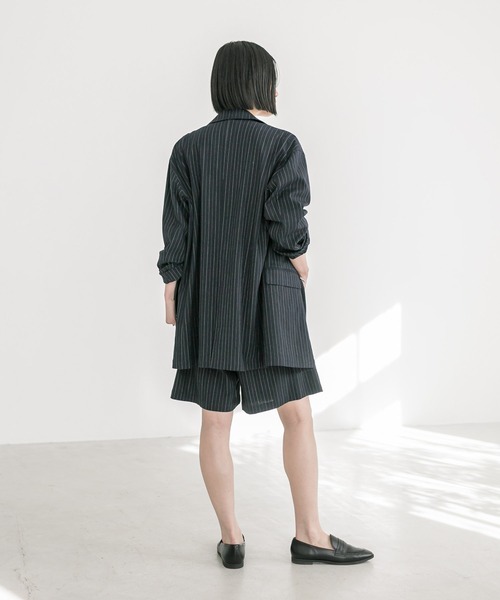 RIVE DROITE(リヴドロワ)の「セットアップ可能/リネンBIGジャケット(テーラードジャケット・レディース・グレー/ネイビー・FREE)」の21枚目の写真