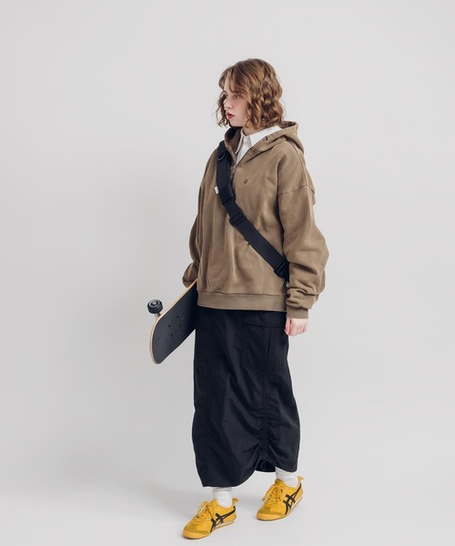 MUHET(ミュエータ)の「サイドドロストミリタリーカーゴスカート(スカート・レディース・カーキ/ブラック/ネイビー・MEDIUM/SMALL)」の10枚目の写真