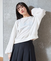 【WEB・一部店舗限定】ポコポコ袖立体刺しゅうスウェット