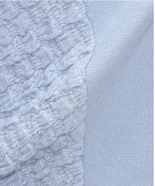 LOVETOXIC（ラブトキシック）の「【WEB・一部店舗限定】ポコポコ袖立体刺しゅうスウェット（スウェット・キッズ・サックスブルー/オフホワイト/ラベンダー・S/M/L）」の5枚目の写真