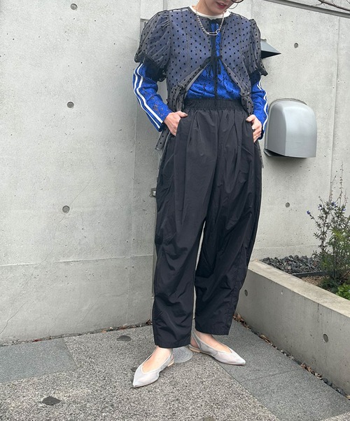 bohmal（ボマール）の「ナイロンタフタタックギャザーパンツ（その他パンツ・レディース・アイボリー/ピンク/ブラック・MEDIUM）」の21枚目の写真