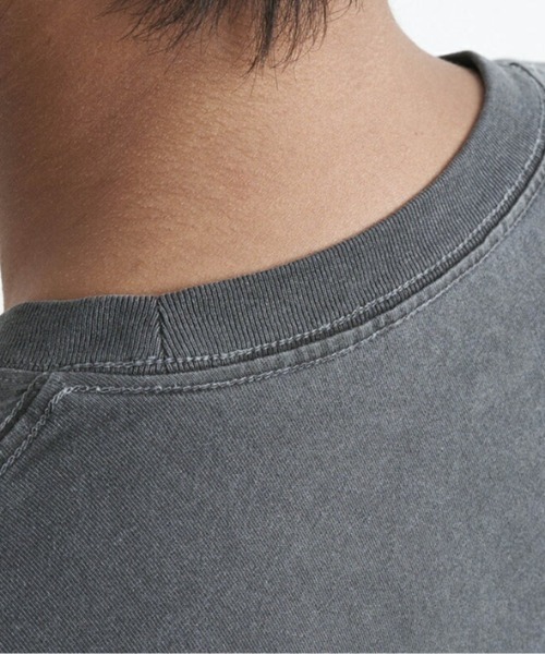 Quiksilver（クイックシルバー）の「LINE BY LINE ST/クイックシルバー半袖ロゴTシャツ（Tシャツ/カットソー・メンズ・グリーン/ホワイト/イエロー/チャコールグレー・LARGE/MEDIUM/X-LARGE/SMALL）」の7枚目の写真