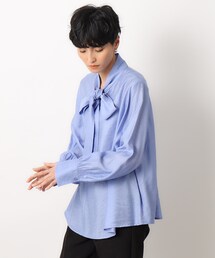 OPAQUE.CLIP | ≪美人百花掲載≫ ヴィンテージシアーボウタイブラウス【洗濯機洗い可】(シャツ/ブラウス)